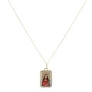 Children's 14ct Yellow Gold Jesus Pendant And Chain 18"