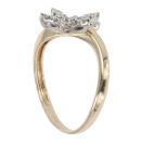 9ct Yellow Gold 0.25ct Diamond Floral Cluster Ring