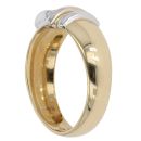 18ct Yellow And White Gold 0.50ct Brilliant Cut Diamond Solitaire Buckle Ring