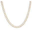 9ct Yellow Gold Curb Chain 22"