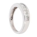 9ct White Gold 1.00ct Princess Cut Diamond Eternity Ring