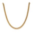 9ct Yellow Gold Fancy Curb Chain 28"