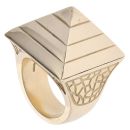 9ct Yellow Gold Pyramid Ring