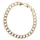 9ct Yellow Gold Curb Bracelet 9"