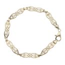 9ct Yellow Gold Fancy Bracelet 7.5"