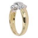 18ct Yellow Gold 1.85ct Diamond Trilogy Ring