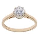 9ct Yellow Gold Cubic Zirconia Single Stone Ring