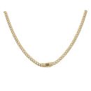 14ct Yellow Gold Monaco Classic Flex Lock Curb Chain 16"