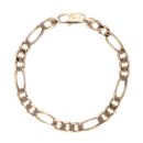 9ct Yellow Gold Figaro Bracelet 8.5"