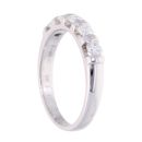 9ct White Gold 0.50ct Diamond Five Stone Ring