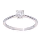 9ct White Gold 0.25ct Diamond Solitaire Ring