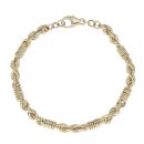 9ct Yellow Gold Fancy Bracelet 7"