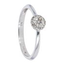 9ct White Gold Diamond Cluster Ring by Anya Belle