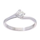 Palladium 0.25ct Diamond Solitaire Ring