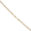 9ct Yellow Gold Swirl Link Chain 18"