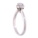 9ct White Gold 0.25ct Diamond Cluster Ring