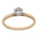 18ct Yellow Gold 0.50ct Diamond Solitaire Ring