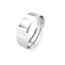 Platinum 6mm Soft Chamfered Edge Wedding Band