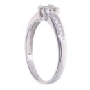 9ct White Gold 0.33ct Diamond Princess Cut Diamond Cluster Ring