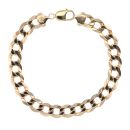 9ct Yellow Gold Curb Bracelet 9"