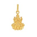 22ct Yellow Gold Lakshmi Pendant on Lotus