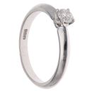 Platinum 0.25ct Brilliant Cut Diamond Solitaire Ring