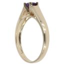 9ct Yellow Gold Amethyst Single Stone Ring