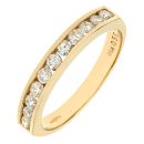 9ct Yellow Gold Diamond Eternity Ring