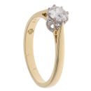 18ct Yellow Gold 0.41ct Brilliant Cut Diamond Solitaire Ring