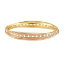 22ct Yellow Gold Bangle with Rhodium and RoseGold Finish