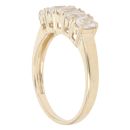 9ct Yellow Gold Colourless Gemstone Five Stone Ring