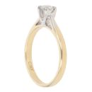 18ct Yellow Gold 0.25ct Brilliant Cut Diamond Solitaire Ring