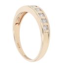 9ct Yellow Gold 0.25ct Diamond Half Eternity Ring