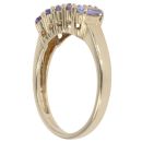 9ct Yellow Gold Tanzanite Five Stone Ring