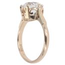 9ct Yellow Gold Colourless Gemstone Solitaire Ring