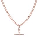 9ct Rose Gold Alber T-Bar Chain 20"