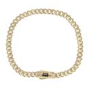 14ct Yellow Gold Monaco Classic Flex Lock Curb Bracelet 7.5"