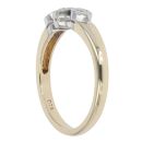 9ct Yellow Gold 0.25ct Diamond Trilogy Ring
