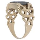 9ct Yellow Gold Hematite Centurion Signet Ring