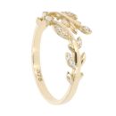9ct Yellow Gold Cubic Zirconia Vine Twist Ring