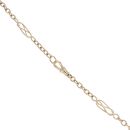9ct Yellow Gold T-Bar Fancy Chain 18"