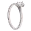 Platinum 0.30ct Oval Cut Diamond Solitaire Ring