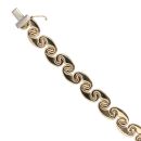 9ct Yellow Gold Curls Bracelet 7"