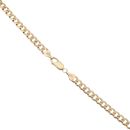 9ct Yellow Gold Textured Curb Chain 18"