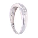 9ct White Gold 0.30ct Diamond Crossover Ring