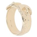 9ct Yellow Gold Patterned Double Buckle Ring