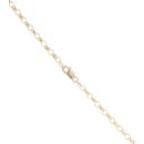 9ct Yellow Gold Patterned Cross Pendant and Belcher Chain 24"