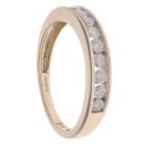 9ct Yellow Gold 0.75ct Brilliant Cut Diamond Half Eternity Ring