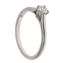 Cartier Platinum 0.24ct Brilliant Cut Diamond Solitaire Ring