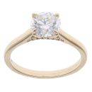 Lab Grown 9ct Yellow Gold 1.65ct Brilliant Cut Diamond Solitaire Ring